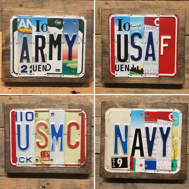 License Plate Art - Military - Celebrate Local, Shop The Best of Ohio