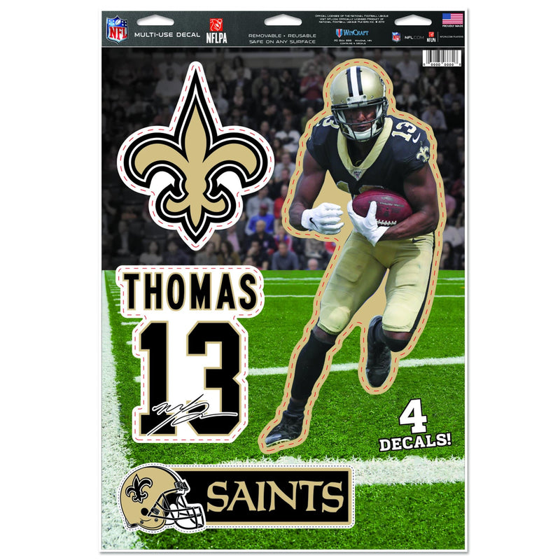 11" x 17" New Orleans Saints Michael Thomas Decals Sheet of 4