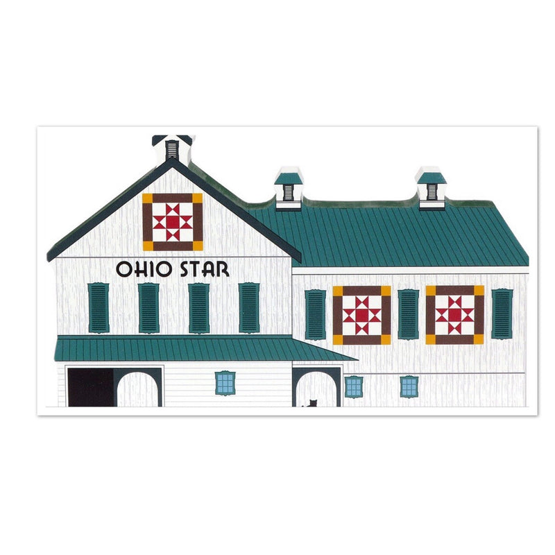 Ohio Star Quilt Barn Wood Shelf Sitter - Celebrate Local, Shop The Best of Ohio