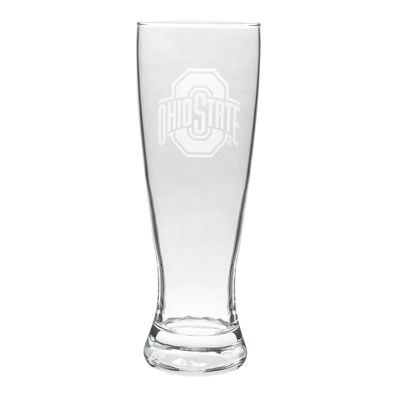 23 oz. Ohio State Buckeyes Etched Athletic O Pilsner Glass - Conrads College Gifts
