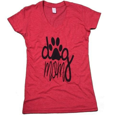 Dog Mom V-Neck T-Shirt - Celebrate Local, Shop The Best of Ohio