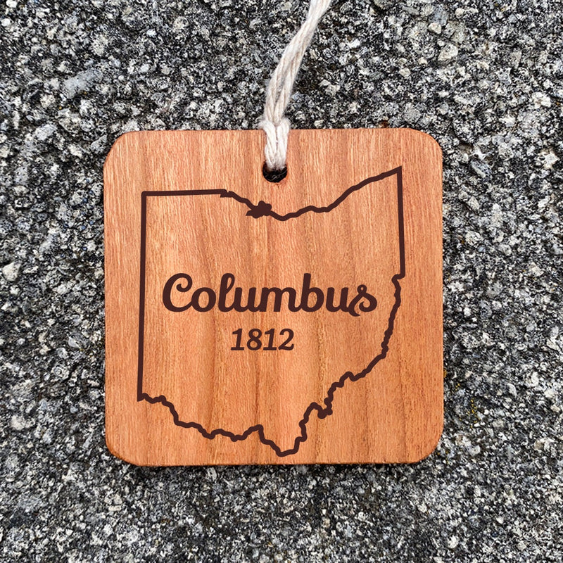 Columbus 1812 Wood Ornament