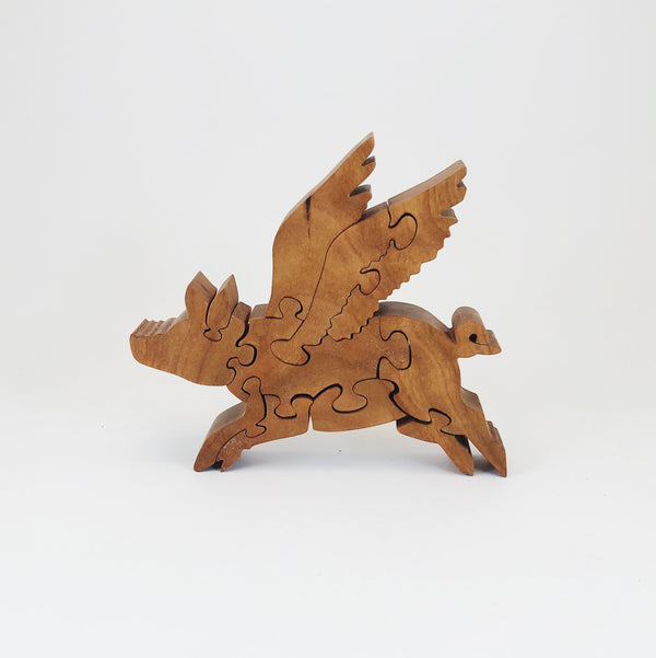 Flying Pig Wood Puzzle - Celebrate Local, Shop The Best of Ohio