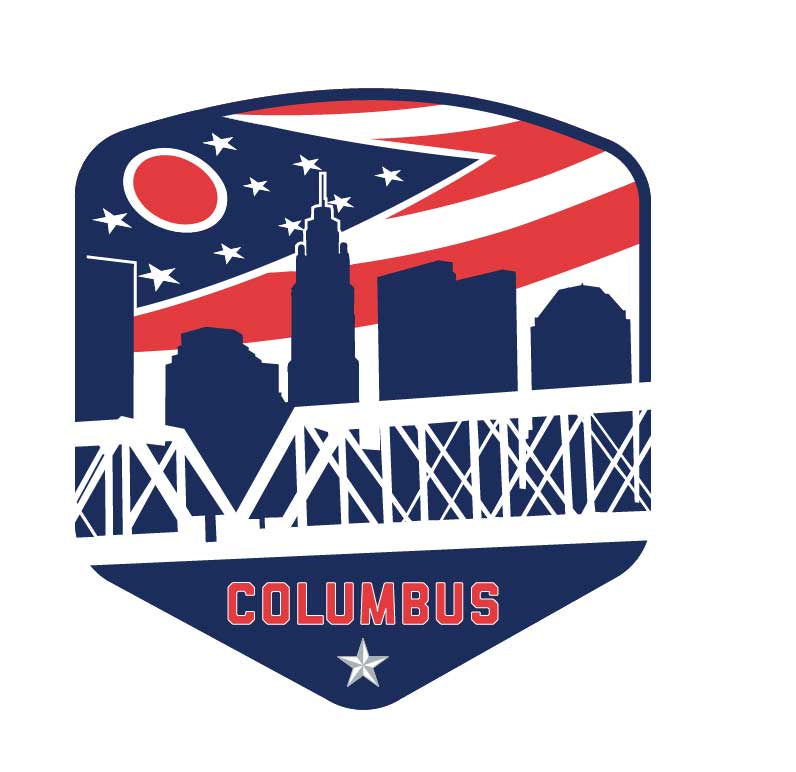 Columbus Ohio Flag Shield Sticker - Celebrate Local, Shop The Best of Ohio