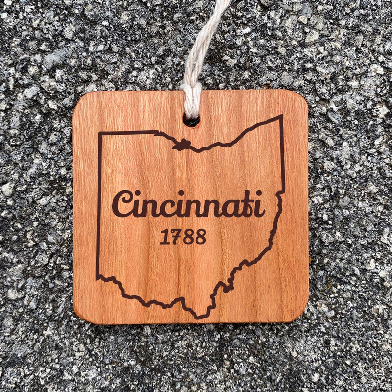 Cincinnati 1788 Wood Ornament