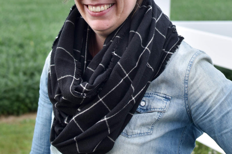 Infinity Scarf with Hand Frayed Edges - Celebrate Local, Shop The Best of Ohio