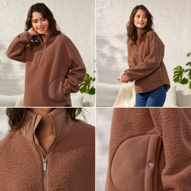 Sherpa Half-Zip Pullover