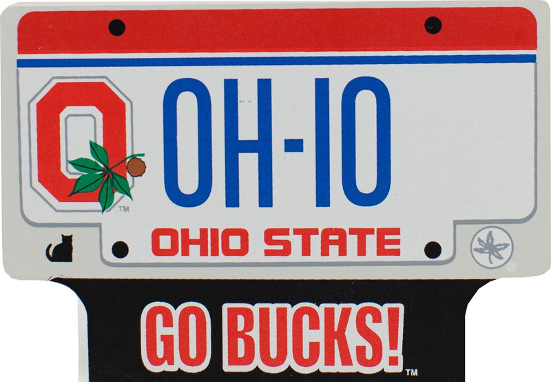 Ohio State License Plate Wood Shelf Sitter - Celebrate Local, Shop The Best of Ohio