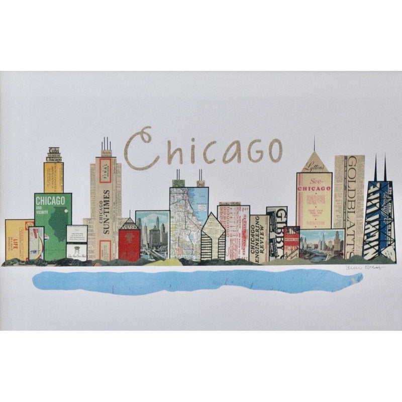 Chicago Skyline Vintage Print - Celebrate Local, Shop The Best of Ohio