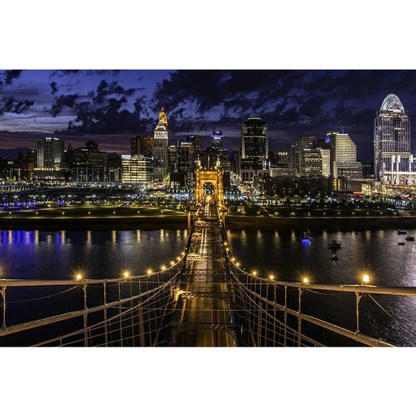 Top of the Roebling Bridge -  Unframed Photographic Print - Celebrate Local, Shop The Best of Ohio