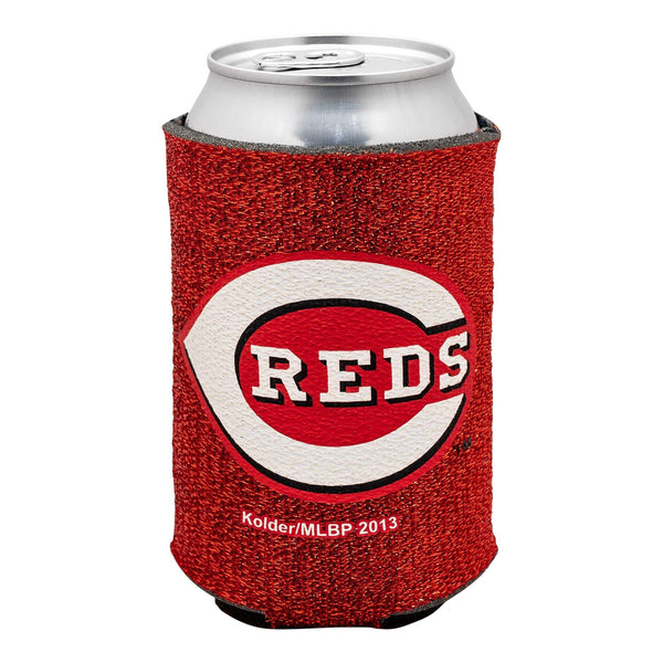 Cincinnati Reds Glitter Collapsible Koozie - Conrads College Gifts