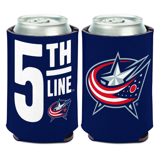 Columbus Blue Jackets Blue 5th Line 2 Sided Can Cooler - Conrads College Gifts