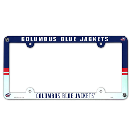 Columbus Blue Jackets Plastic License Plate Frame - Conrads College Gifts
