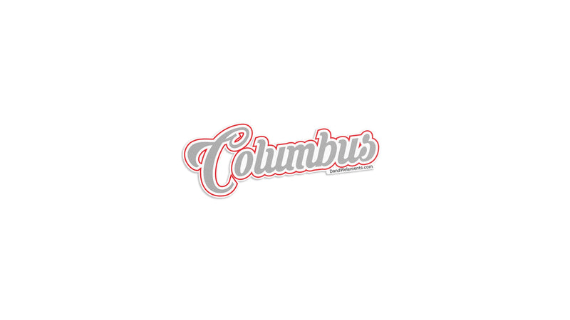 Columbus Script Sticker 3 x 1