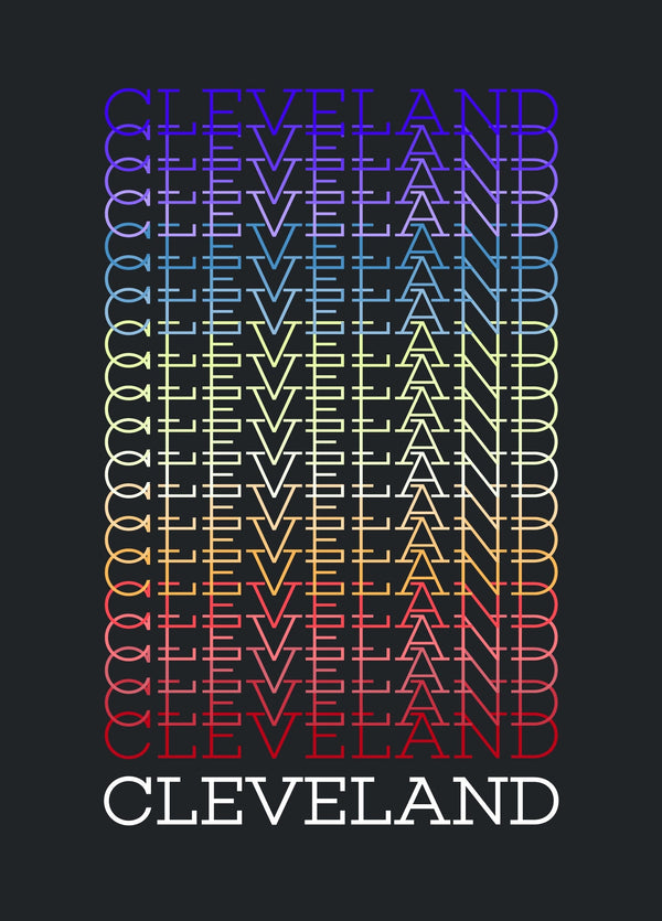 Cleveland Rainbow Print - Celebrate Local, Shop The Best of Ohio