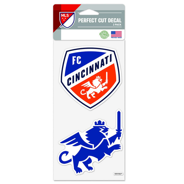 FC Cincinnati Blue and Orange Decals - 2 Pack - Conrads College Gifts